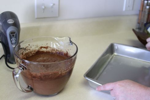Baking a Chocolate Cake