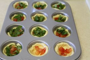 Spinach and Tomato Cups