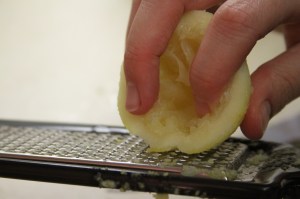 Zesting a Lemon