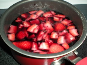 Simmering Strawberries! Sounds like my new curse word.