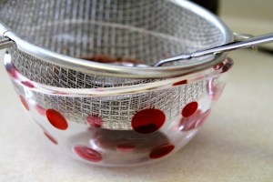 Ignore the red polka dots and you can see a little blueberry goop down there.