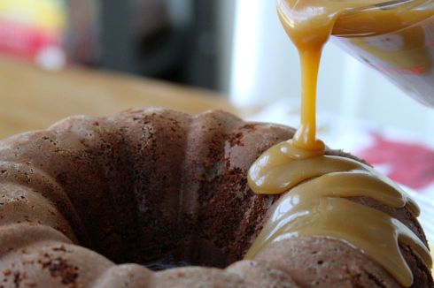 Caramel on Chocolate... doesn't get any better than that