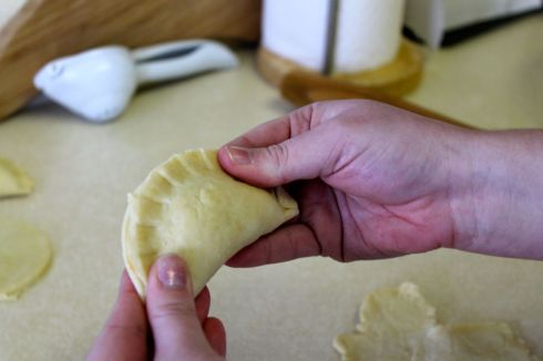 Sealed empanadas