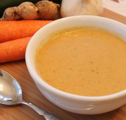 Silky Ginger Peanut Butter Soup